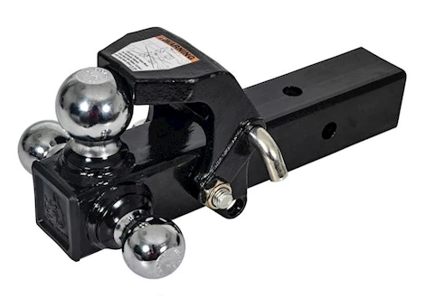 Buyers Products TRIBALL HITCH WITH PINTLE HOOK AND CHROME TOWING BALLS- 2-1/2 IN RECIEVER