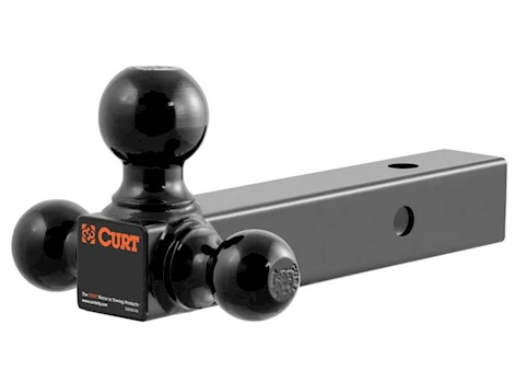 Curt Manufacturing TRIPLE TOW BAR HOLLOW SHANK FOR 2IN RECEIVERS(1 7/8 IN/2IN/2 5/16IN BLACK BALLS)