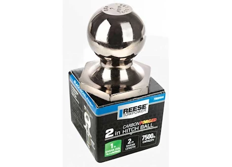 Draw-Tite INTERLOCK CARBON BLACK NICKEL FORGED 2IN X 1IN X 2IN 7500LB HITCH BALL
