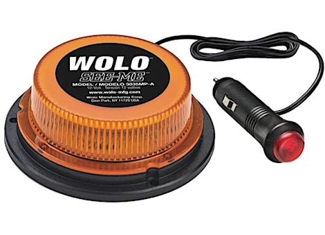 Wolo Manufacturing Corp. SEE-ME GEN 3 LED AMBER MAGNETIC OR PERM MOUNT